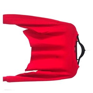 A cropped red sweater.